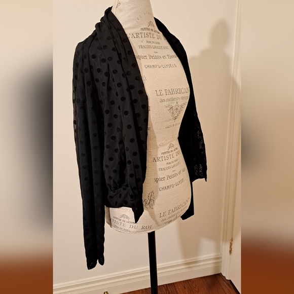 Anthropologie velvet jacket wrap - Picture 6 of 6